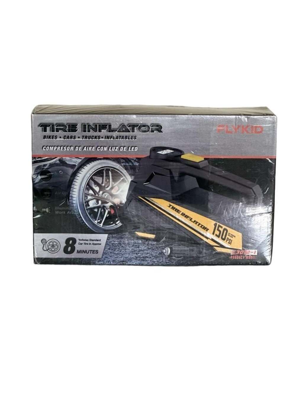 Flykid C3012-1 Portable Tire Inflator 150 PSI